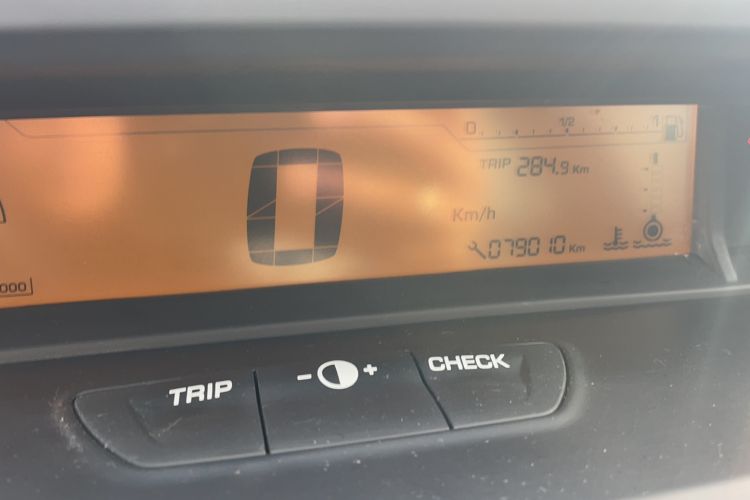 Used Citroen C-Quatre 2013 Sedan 1.6L Automatic Prestige Model Odometer Close Up