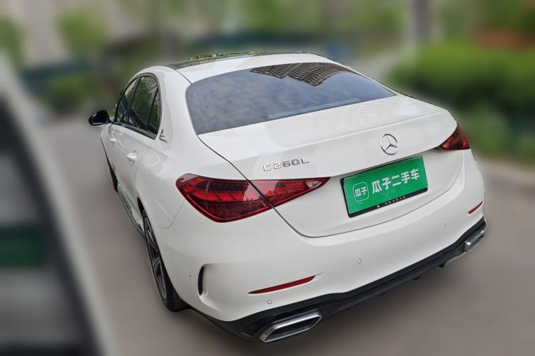 Used Mercedes-Benz C-Class 2022 C 260 L Obsidian Night Sport Edition Rear Left 45 Deg