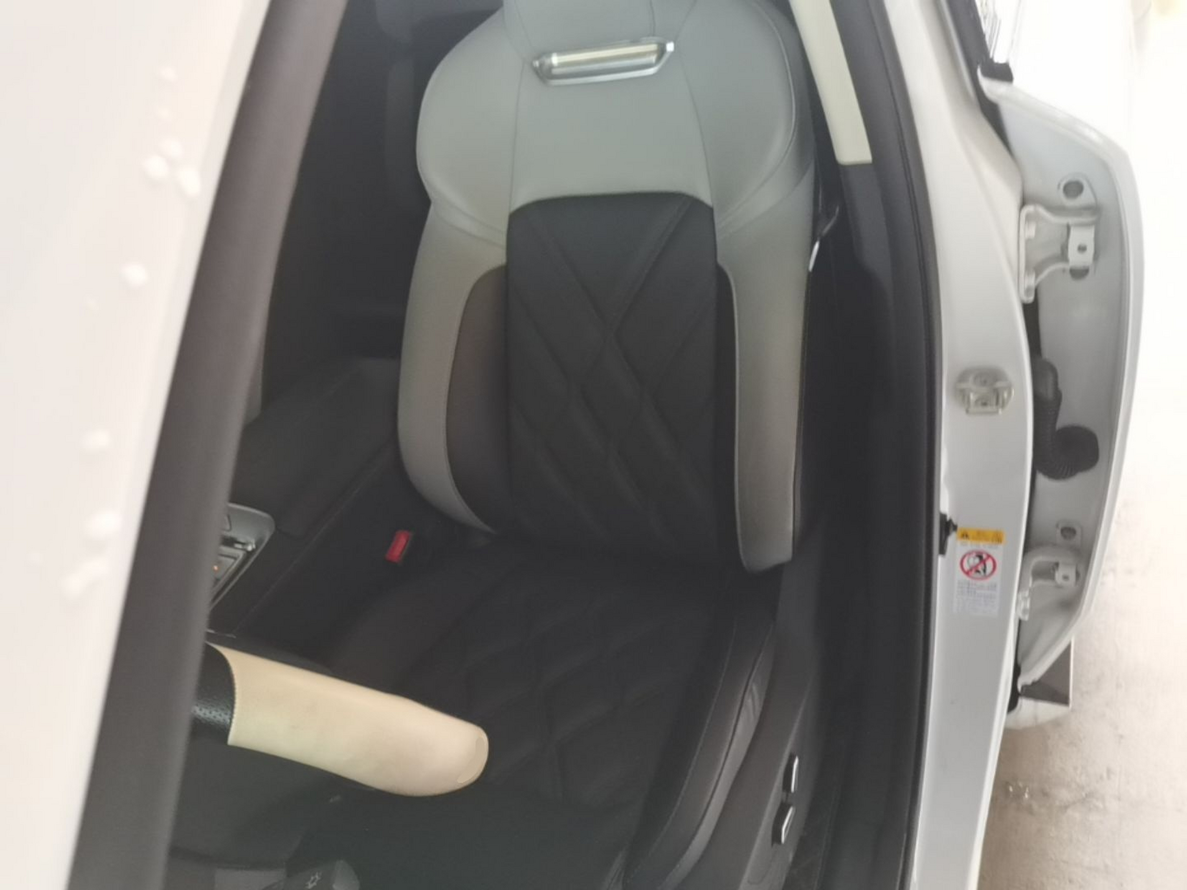 A primeira fila do carro