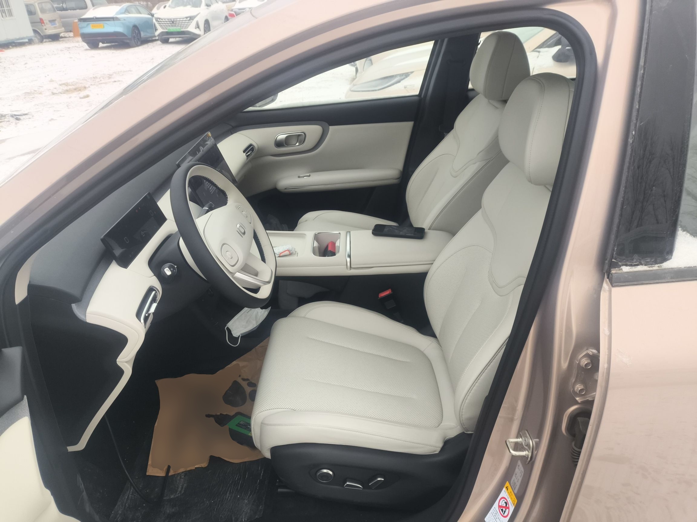 Переднее сиденье в автомобиле