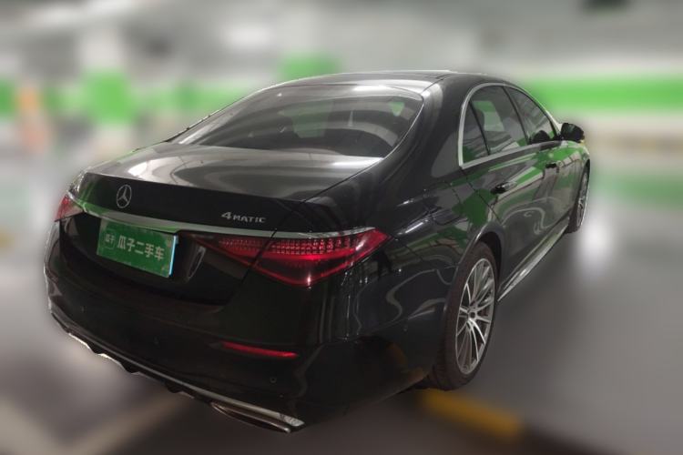 Used Mercedes-Benz S-Class 2021 S 450 L 4MATIC Rear Right 45 Deg