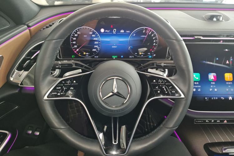 Used Mercedes-Benz E-Class New Energy 2024 E 350 e L Plug-in Hybrid Sedan Steering Wheel