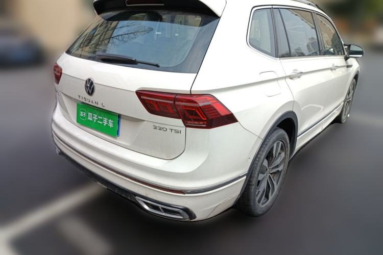 Used Volkswagen Tiguan L 2022 330TSI Automatic Two-Wheel Drive R-Line Enhanced Edition Rear Right 45 Deg
