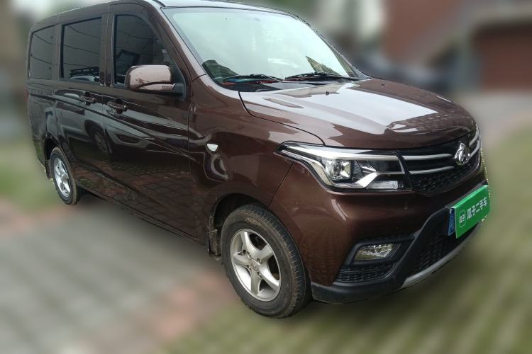 Used CHANGAN KAICHENG Ounuo S 2023 1.5L Deluxe Edition Dual-Steaming Air-Conditioned Passenger Van JL473QG 7 Seats Front Right 45 Deg