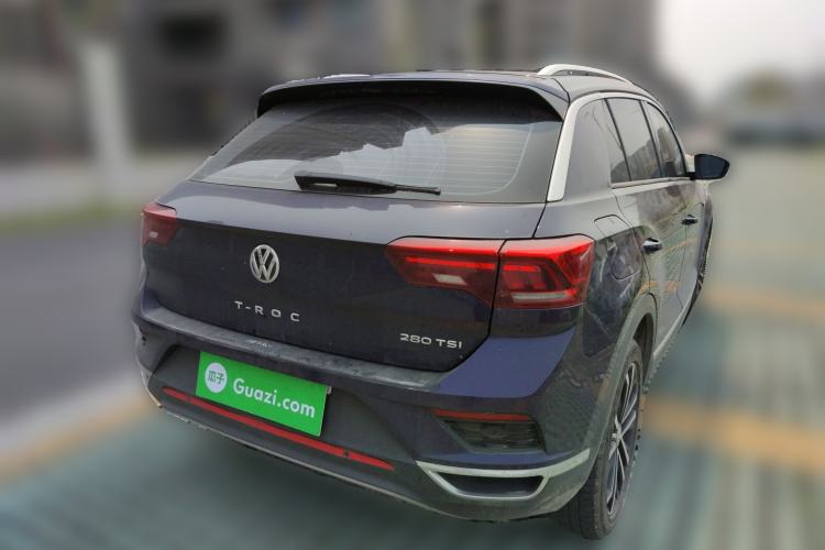 Used Volkswagen T-ROC 2020 280TSI DSG Two-Wheel Drive Comfort Version Rear Right 45 Deg