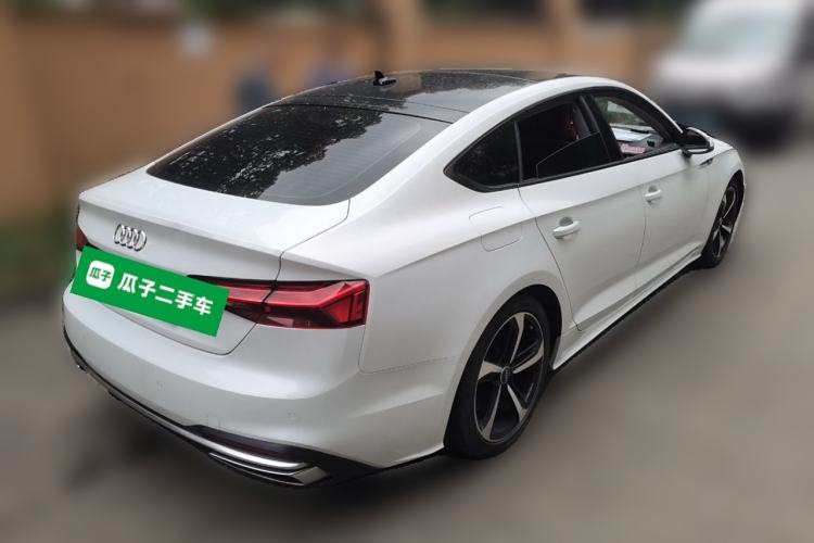Used Audi A5 2021 Sportback 40 TFSI Fashionable and Dynamic Model Rear Right 45 Deg