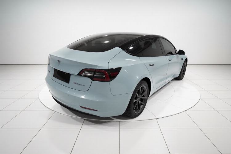 Used Tesla Model 3 2020 Long-Range Rear-Wheel-Drive Version Rear Right 45 Deg