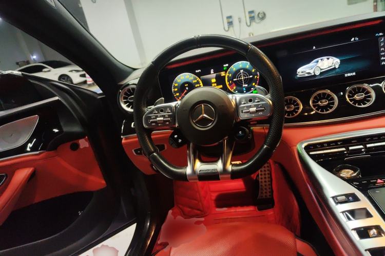 Used Mercedes-Benz AMG GT 2019 AMG GT 50 four-door sports car Steering Wheel