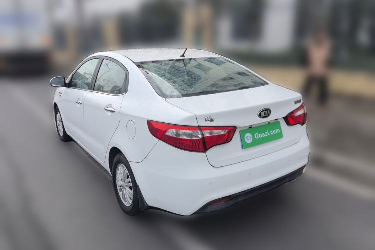 Used Kia K2 2012 Sedan 1.4L Automatic GLS Commemorative Edition Rear Left 45 Deg