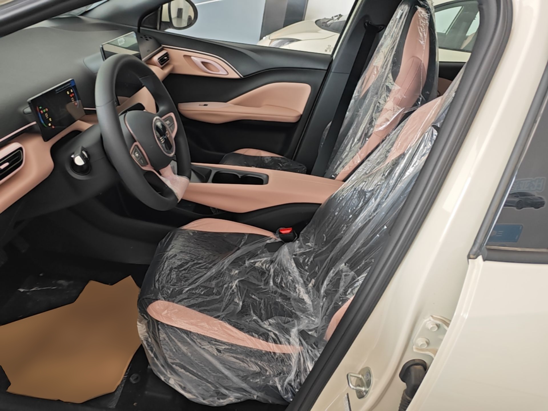 Vordere Reihe im Auto