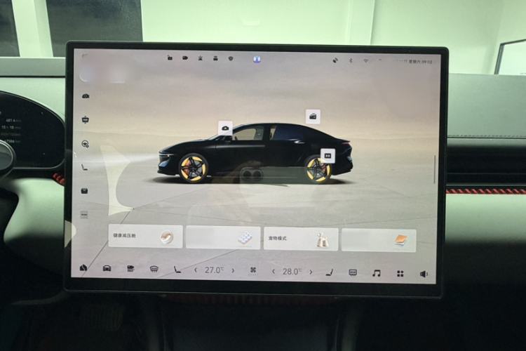 Used Zeekr 007 2024 Rear-Drive Enhanced Version 75 kWh Audio And AC Panel