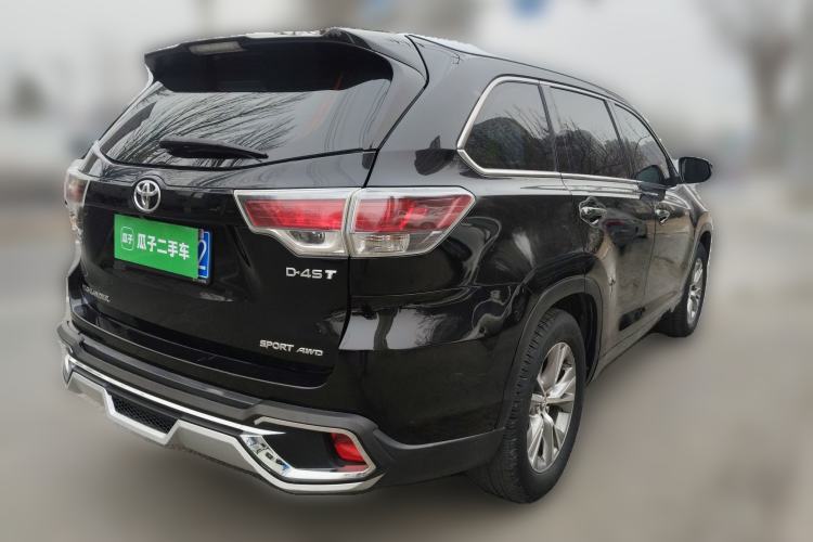 Used Toyota Highlander 2017 2.0T Four-Wheel Drive Luxury Edition 7 Seats Rear Right 45 Deg