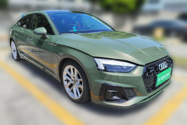 Used Audi A5 2022 Sportback 40 TFSI Fashionable and Dynamic Model Front Right 45 Deg