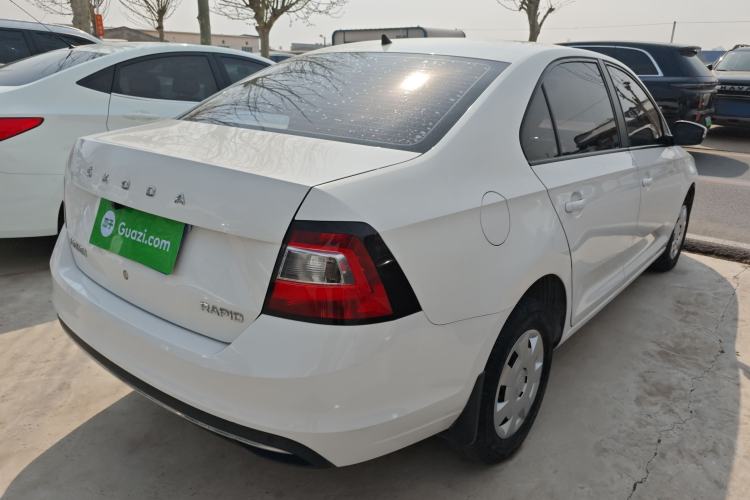 Used Skoda Rapid 2019 Revised Version 1.5L Automatic Standard Edition China VI Rear Right 45 Deg