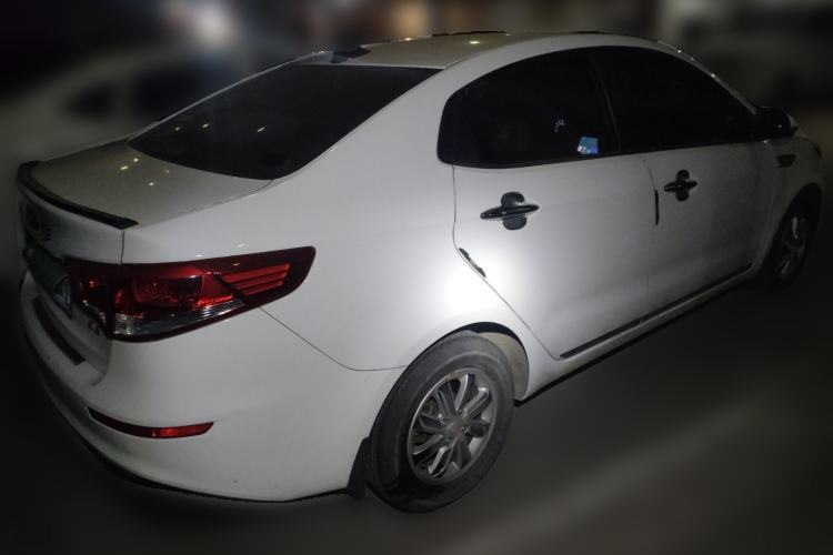 Used Kia K2 2015 Sedan 1.4L MT GLS Rear Right 45 Deg