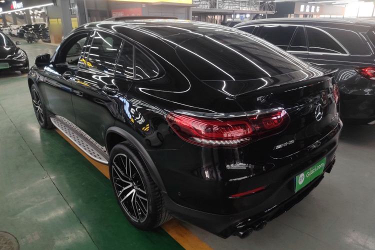 Used Mercedes-Benz GLC Coupe AMG 2020 AMG GLC 43 4MATIC Coupe SUV Rear Left 45 Deg