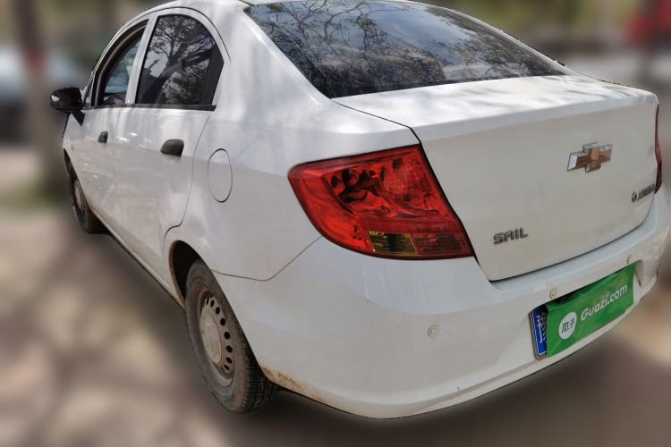 Used Chevrolet Sail 2013 Sedan 1.2L Manual Fashionable Happiness Edition Rear Left 45 Deg