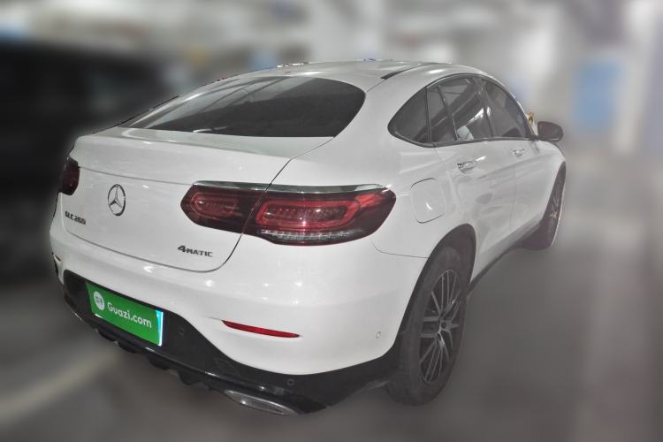 Used Mercedes-Benz GLC Coupe 2021 GLC 260 4MATIC Coupe SUV Rear Right 45 Deg