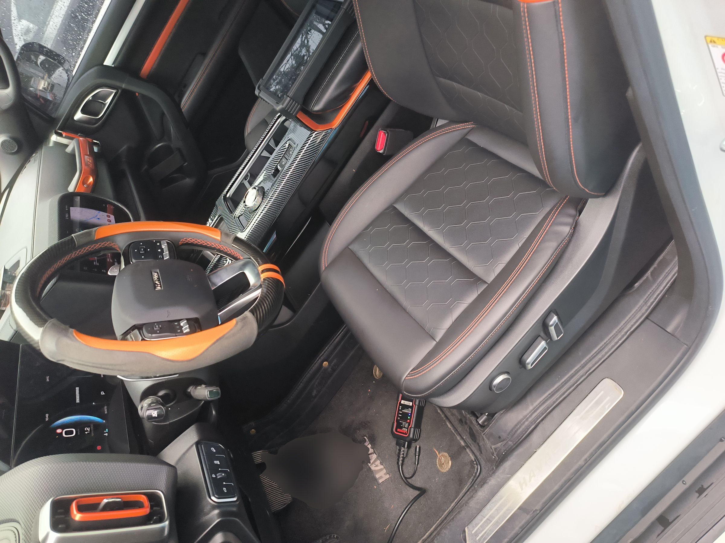 Переднее сиденье в автомобиле