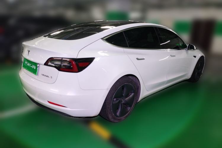 Used Tesla Model 3 2020 Standard Range Rear-Wheel Drive Upgraded Version Rear Right 45 Deg