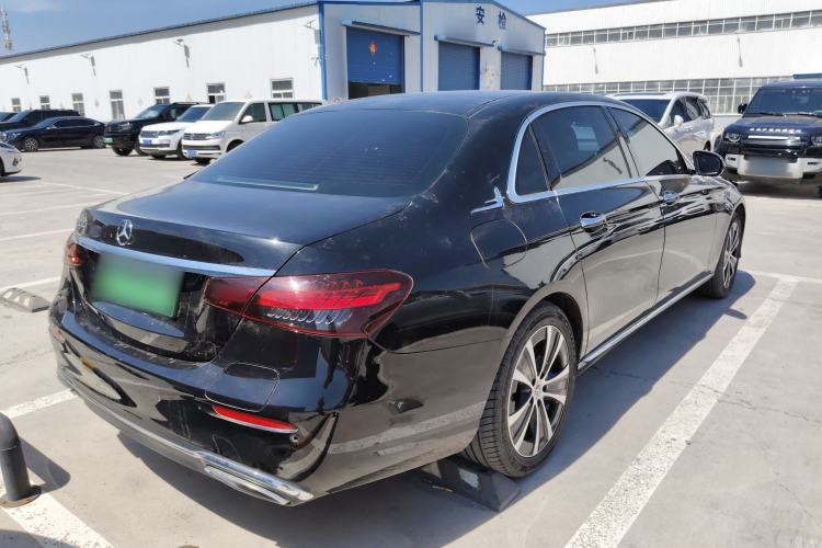 Used Mercedes-Benz E-Class New Energy 2023 E 350 e L Plug-in Hybrid Sedan Rear Right 45 Deg