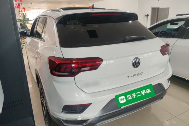 Used Volkswagen T-ROC 2021 280TSI DSG Two-Wheel Drive Comfort Connect Edition Rear Left 45 Deg