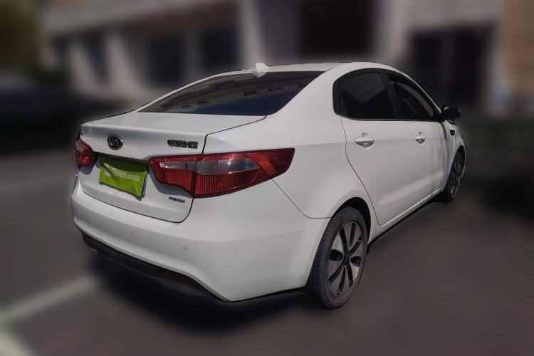 Used Kia K2 2011 Sedan 1.6L Automatic Transmission Premium Rear Right 45 Deg