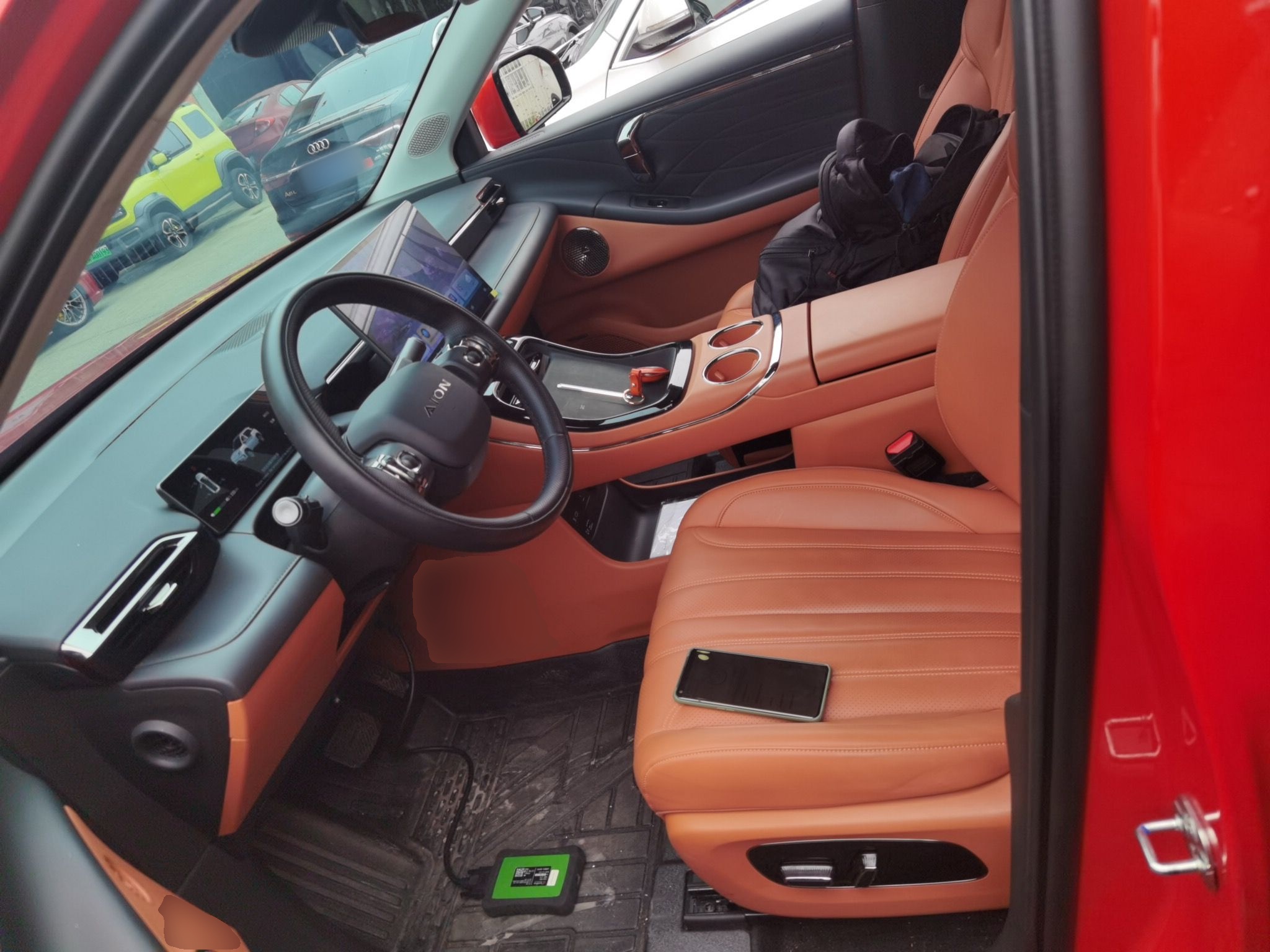 Переднее сиденье в автомобиле