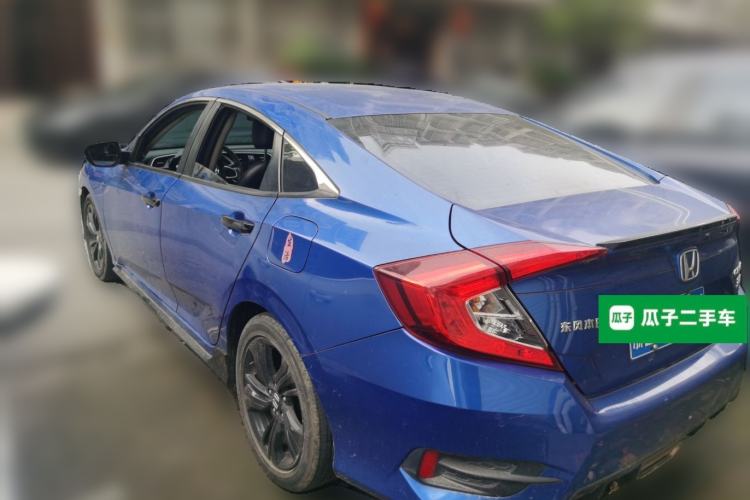Used Honda Civic 2019 220TURBO CVT Dynamic Edition China V Emission Standard Rear Left 45 Deg