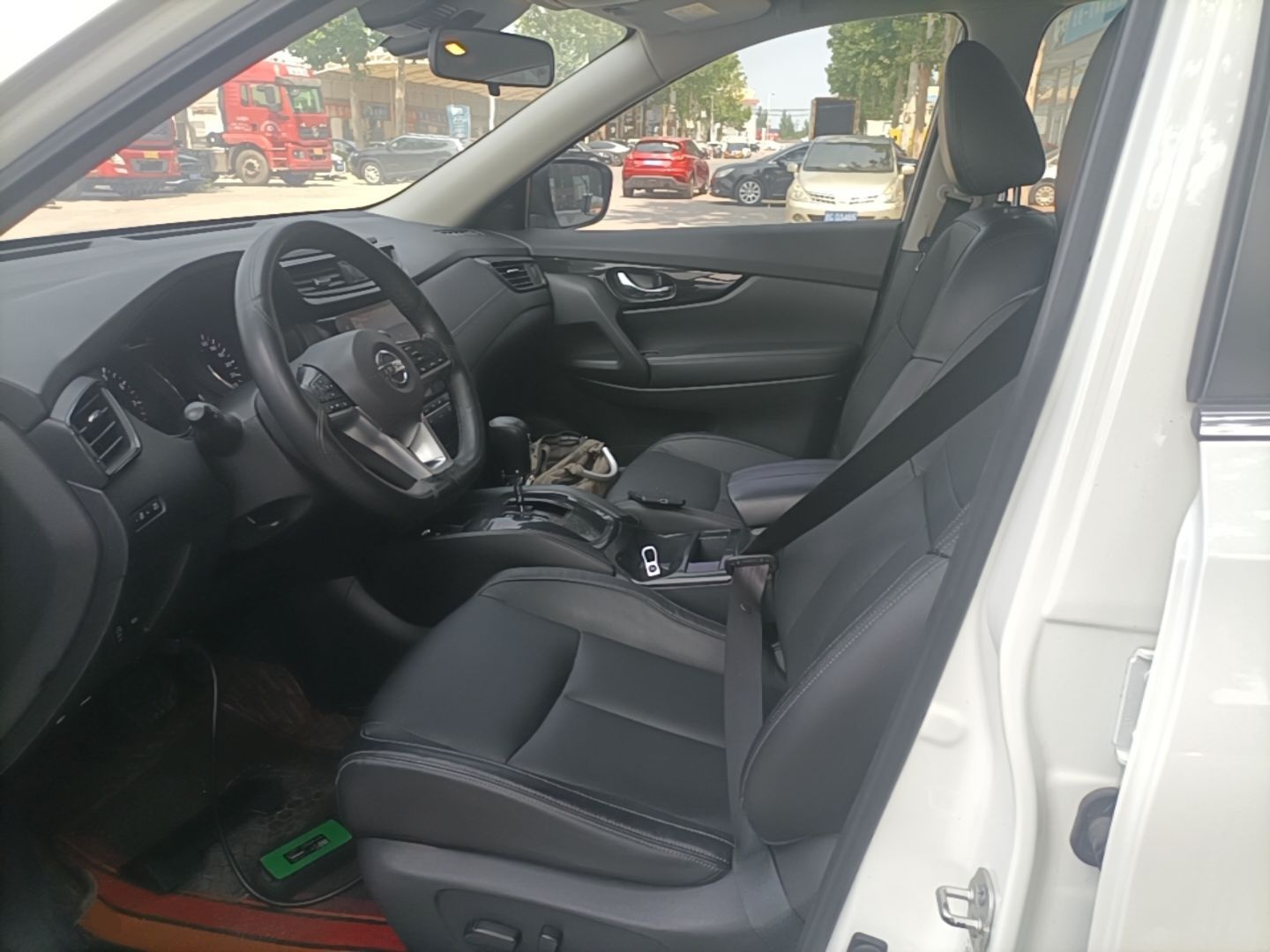 Vordere Reihe im Auto