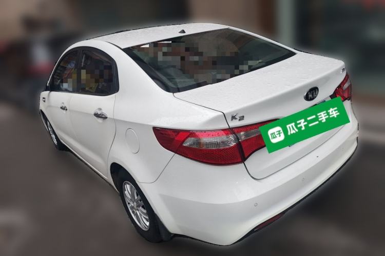 Used Kia K2 2012 Sedan 1.4L Automatic GLS Commemorative Edition Rear Left 45 Deg