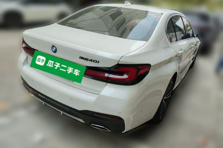 Used BMW 5 Series 2022 Second Facelift 530Li Leading Edition M Sport Package Rear Right 45 Deg