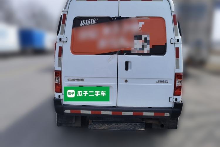 Used JMC Transit 2021 2.8T Space King Taurus Long Wheelbase Mid-Height Roof with Rear Dual Tires 3-Seater Diesel China VI Emission Standard JX493 Rear