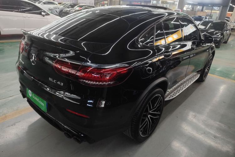 Used Mercedes-Benz GLC Coupe AMG 2020 AMG GLC 43 4MATIC Coupe SUV Rear Right 45 Deg