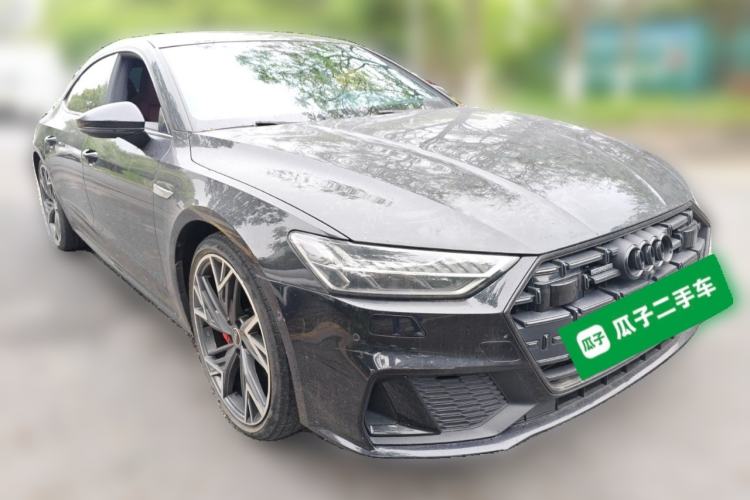 Used Audi A7L 2022 45 TFSI quattro S-line Black Warrior Edition Front Right 45 Deg