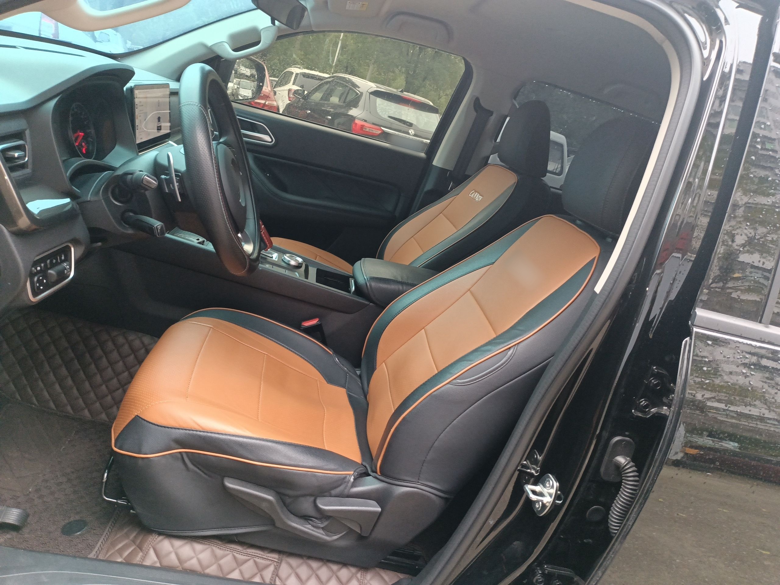 Переднее сиденье в автомобиле