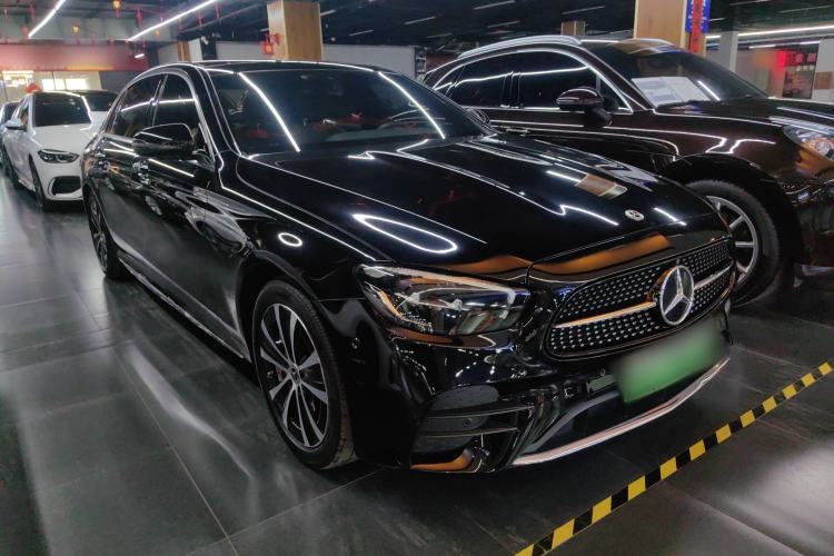 Used Mercedes-Benz E-Class New Energy 2023 E 350 e L Plug-in Hybrid Sports Sedan Front Right 45 Deg