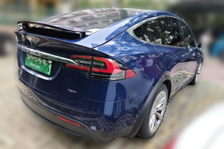 Used Tesla Model X 2016 X 75D Rear Right 45 Deg
