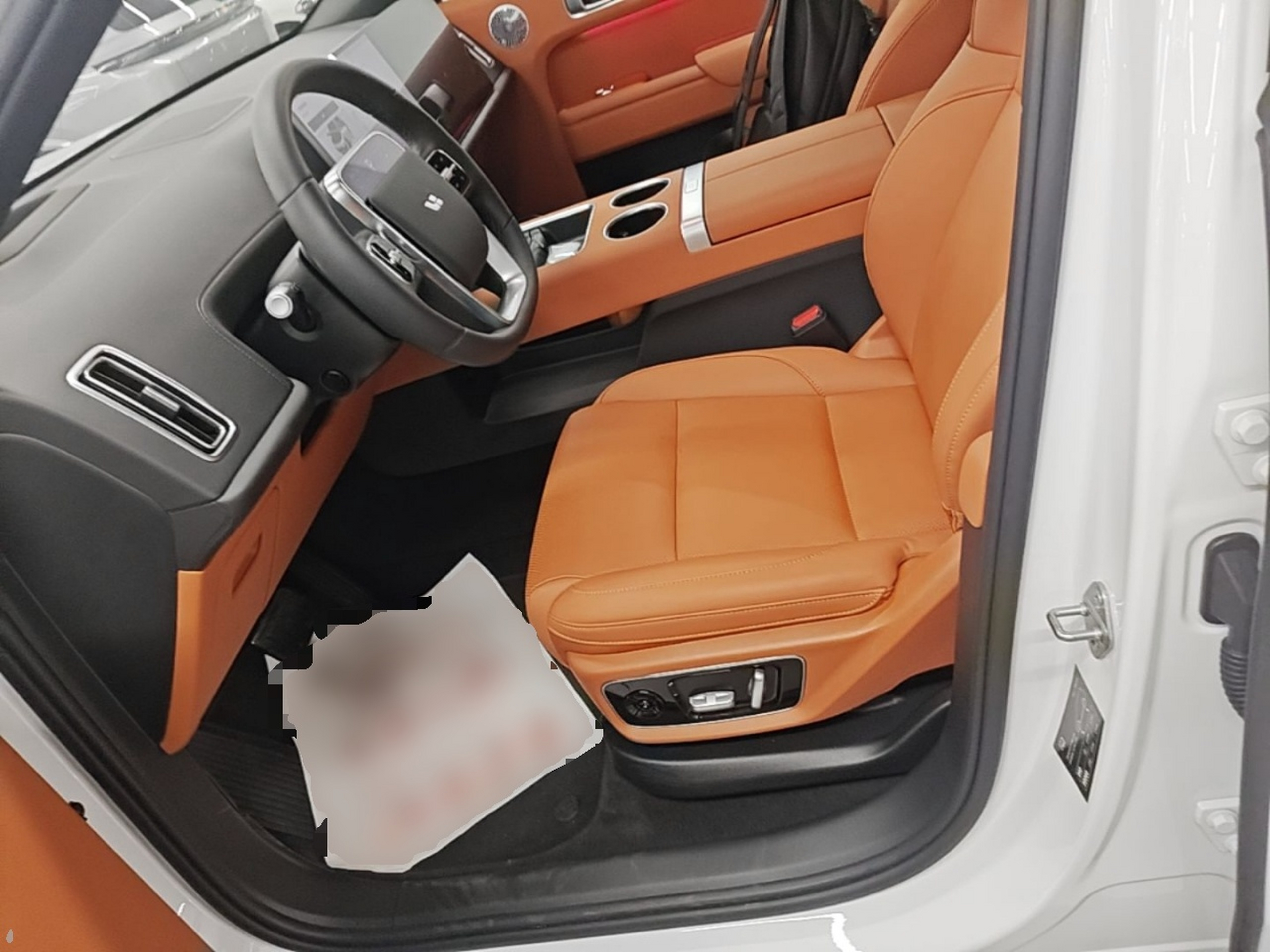Vordere Reihe im Auto