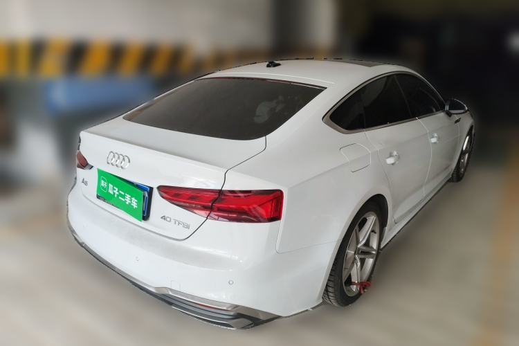 Used Audi A5 2023 Sportback 40 TFSI Fashionable and Dynamic Model Rear Right 45 Deg