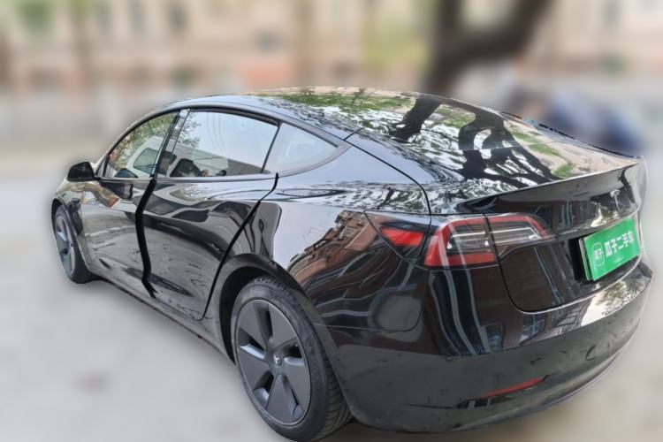 Used Tesla Model 3 2021 Standard Range Rear-Wheel Drive Upgraded Version 3D6 Rear Left 45 Deg