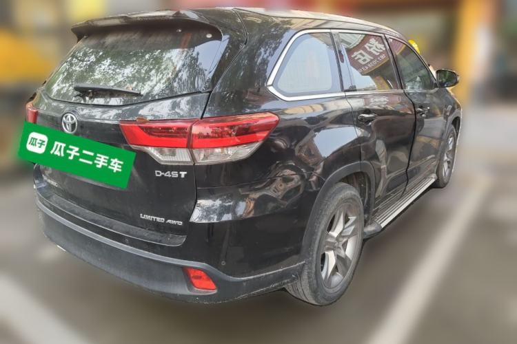 Used Toyota Highlander 2018 2.0T Four-Wheel Drive Supreme Edition 7-Seater China VI Rear Right 45 Deg