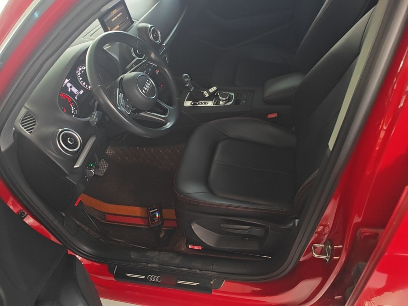 Vordere Reihe im Auto