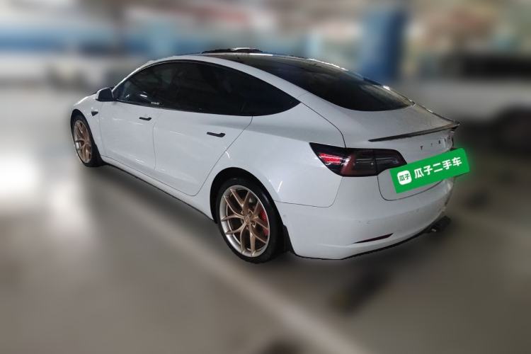 Used Tesla Model 3 2022 Performance High-Performance All-Wheel-Drive Version Rear Left 45 Deg