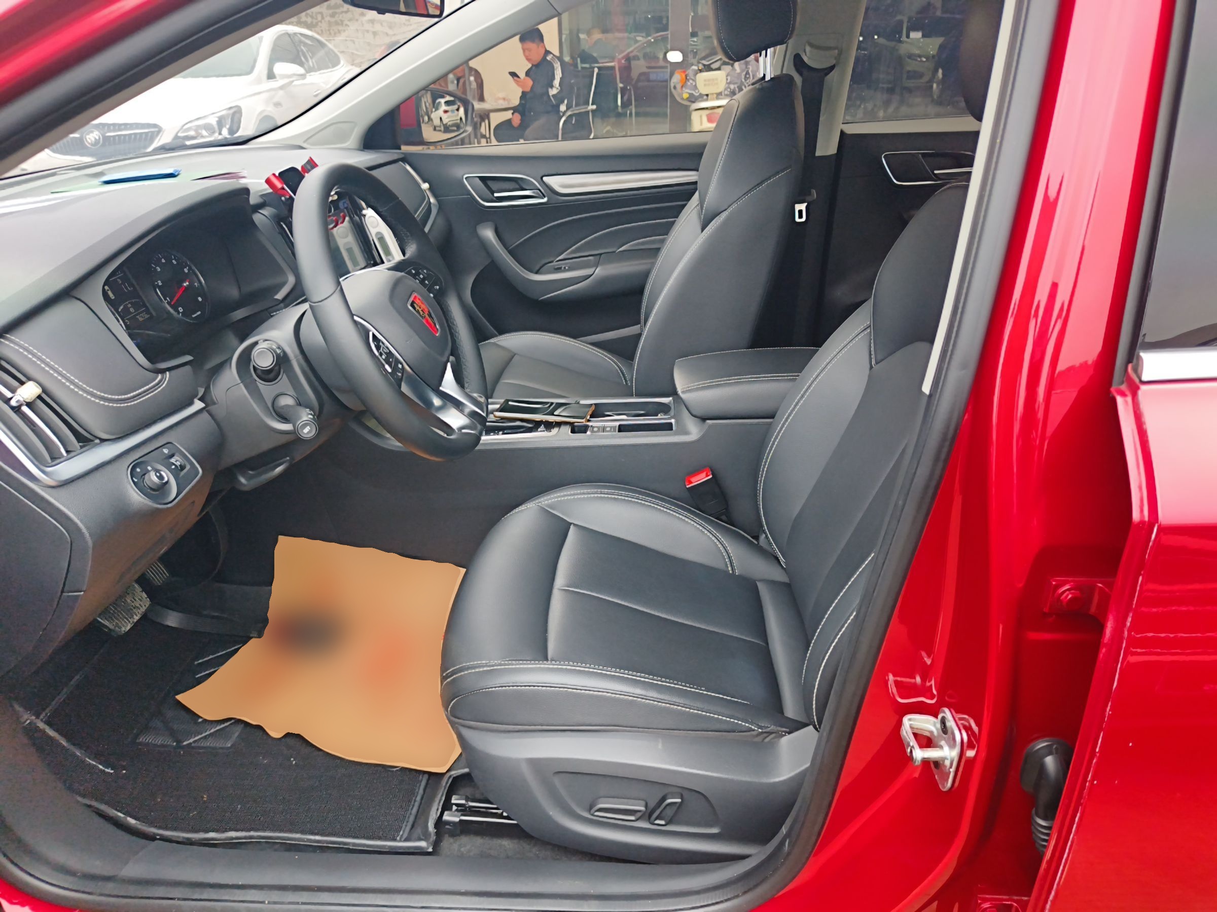 Переднее сиденье в автомобиле