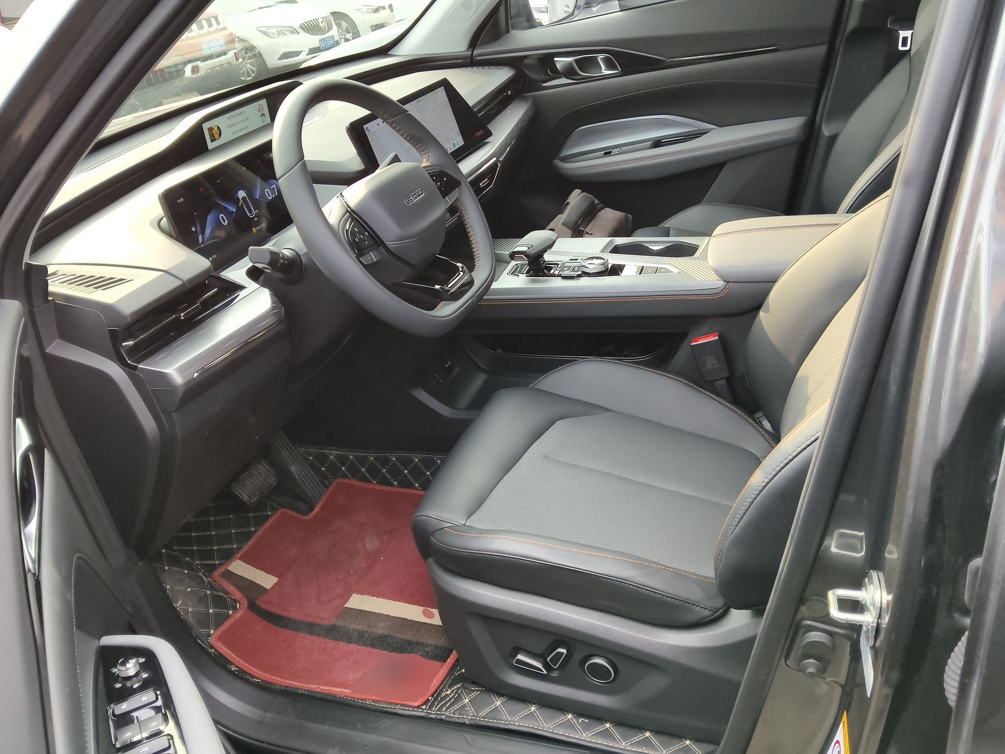 Переднее сиденье в автомобиле