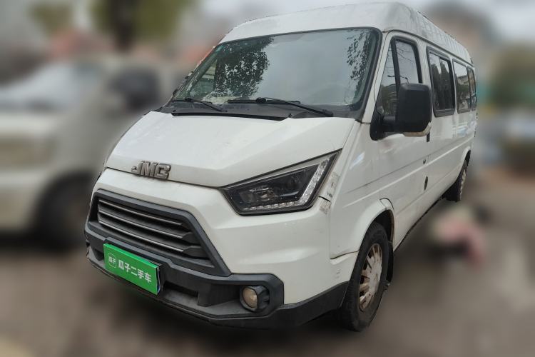 Used JMC Transit 2019 2.8T Commercial Version Long Wheelbase Mid-Roof 6-Seater Rear Single Tire China VI Emission Standard – JX493