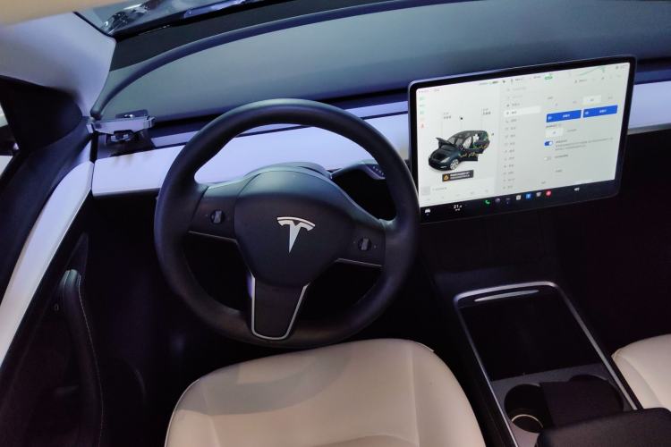 Used Tesla Model Y 2021 Standard Range Rear-Wheel Drive Version Steering Wheel