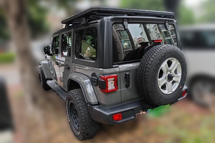 Used Jeep Wrangler 2019 2.0T Sahara Four-Door Version China VI Emission Standard Rear Left 45 Deg