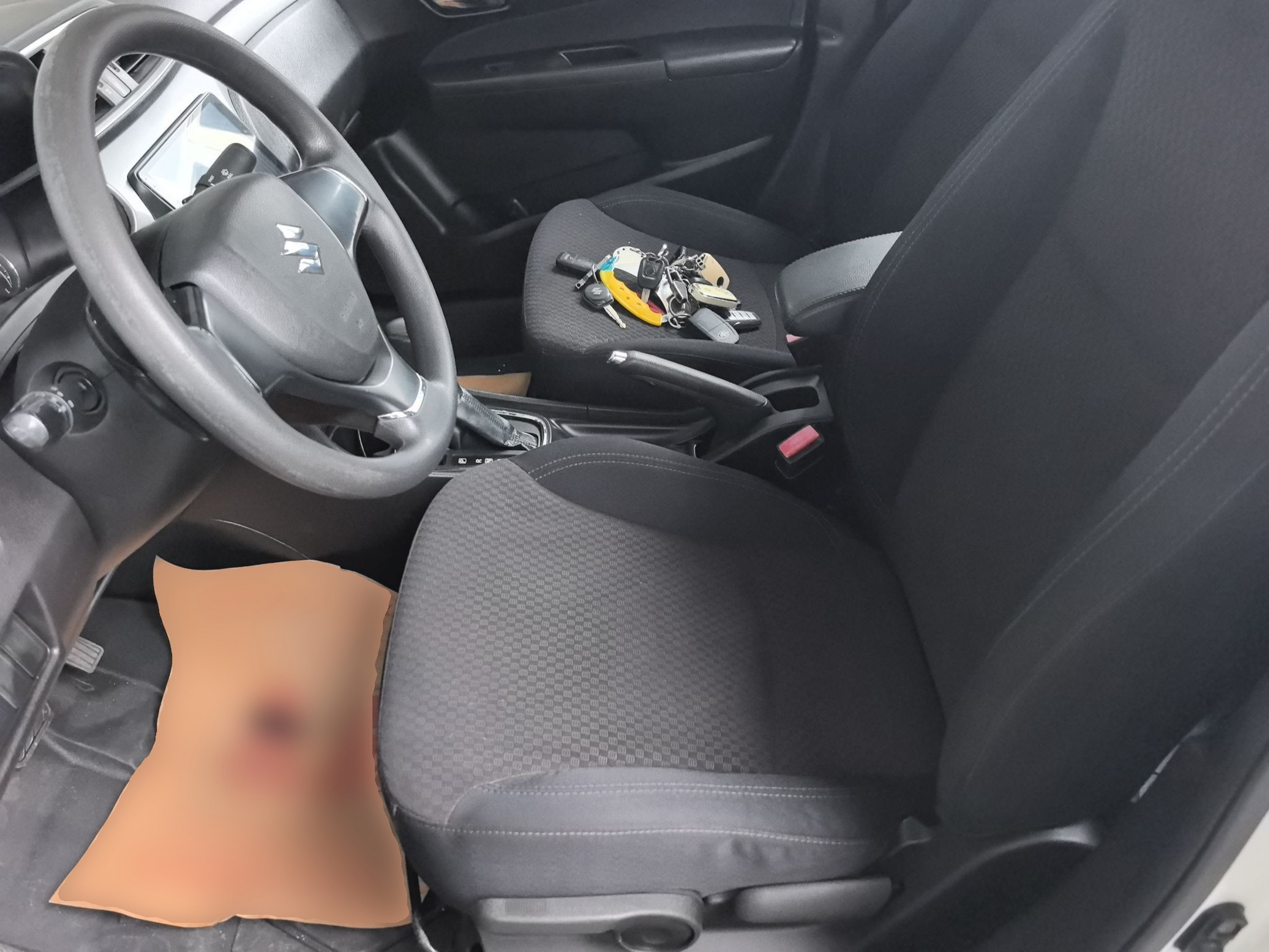 Переднее сиденье в автомобиле